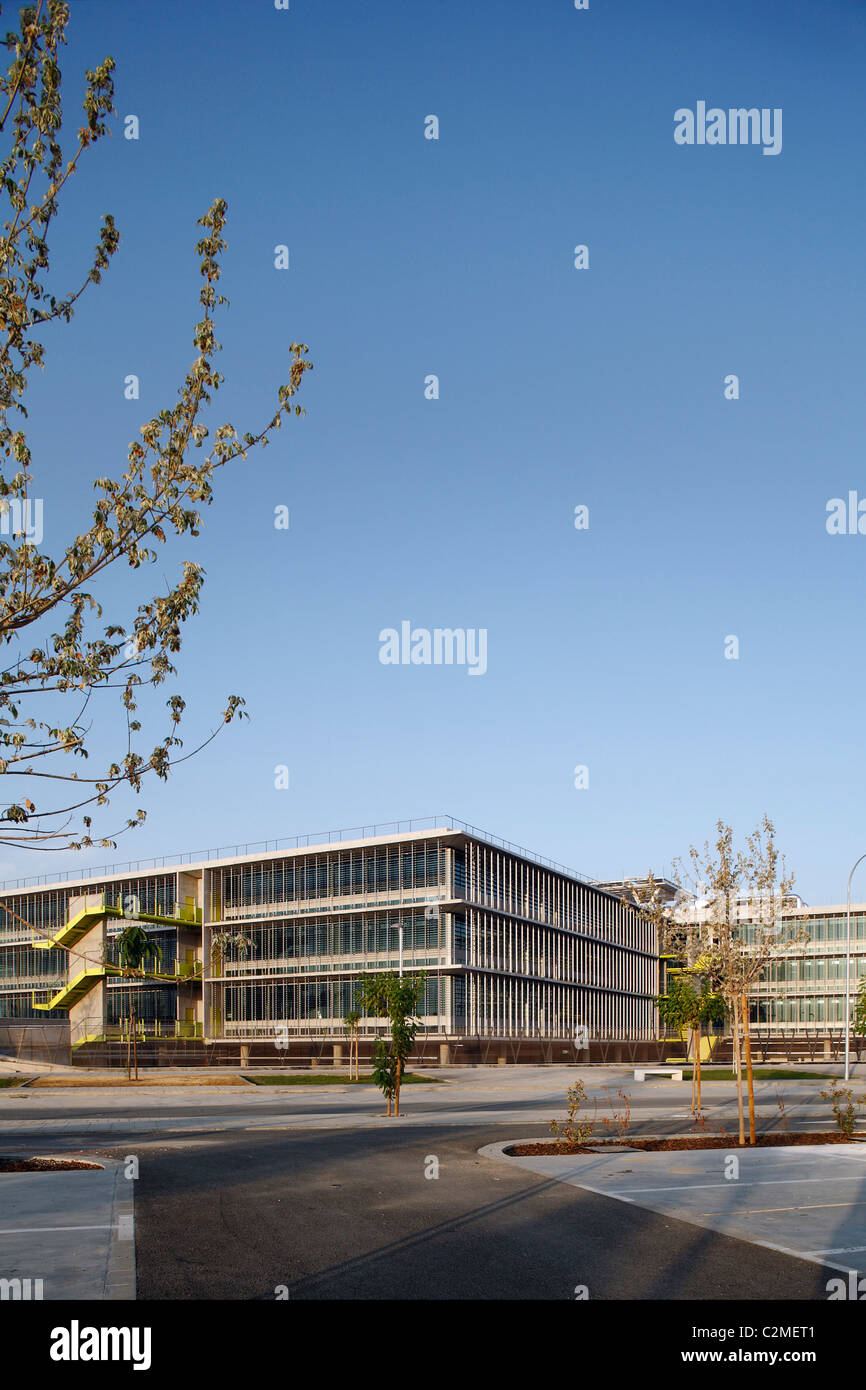 Campus Palmas Altas (Grupo Abengoa), Sevilla, Spanien. Stockfoto