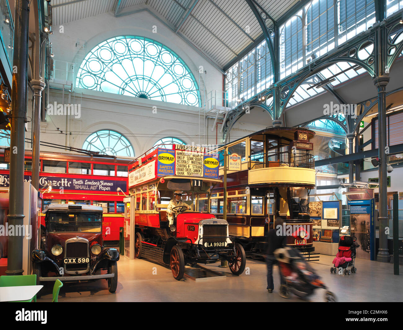 London Transport Museum Sanierung, Covent Garden, London. Komplette Neugestaltung und Renovierung von London Transport Stockfoto