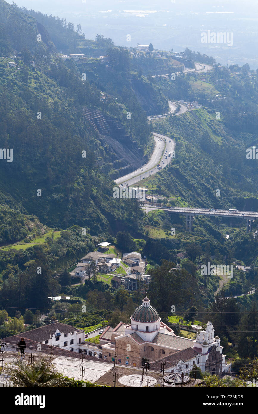 Ansicht von Quito, Ecuador Stockfoto