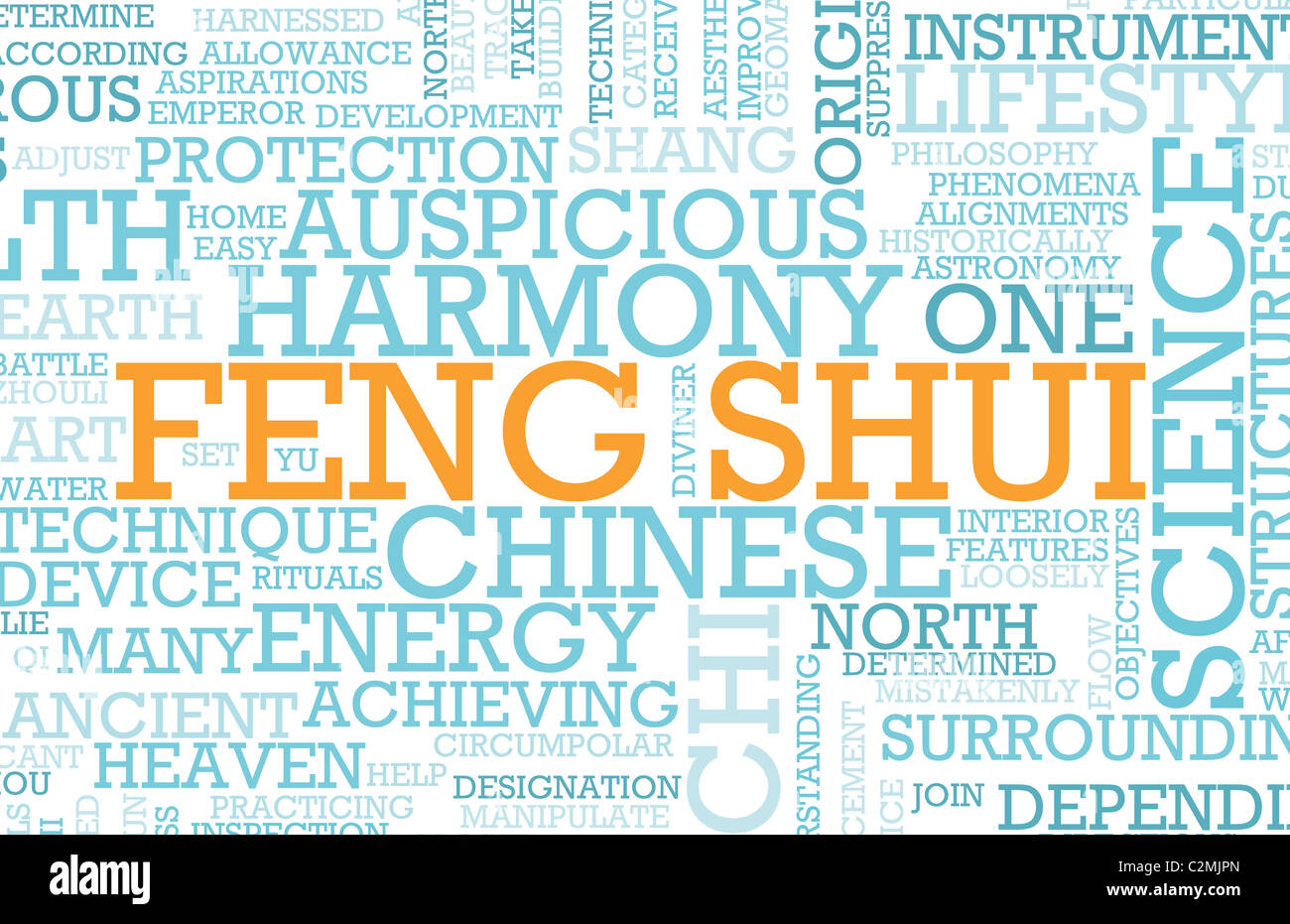 Traditionelle chinesische Wissenschaft Feng Shui als Konzept Stockfoto