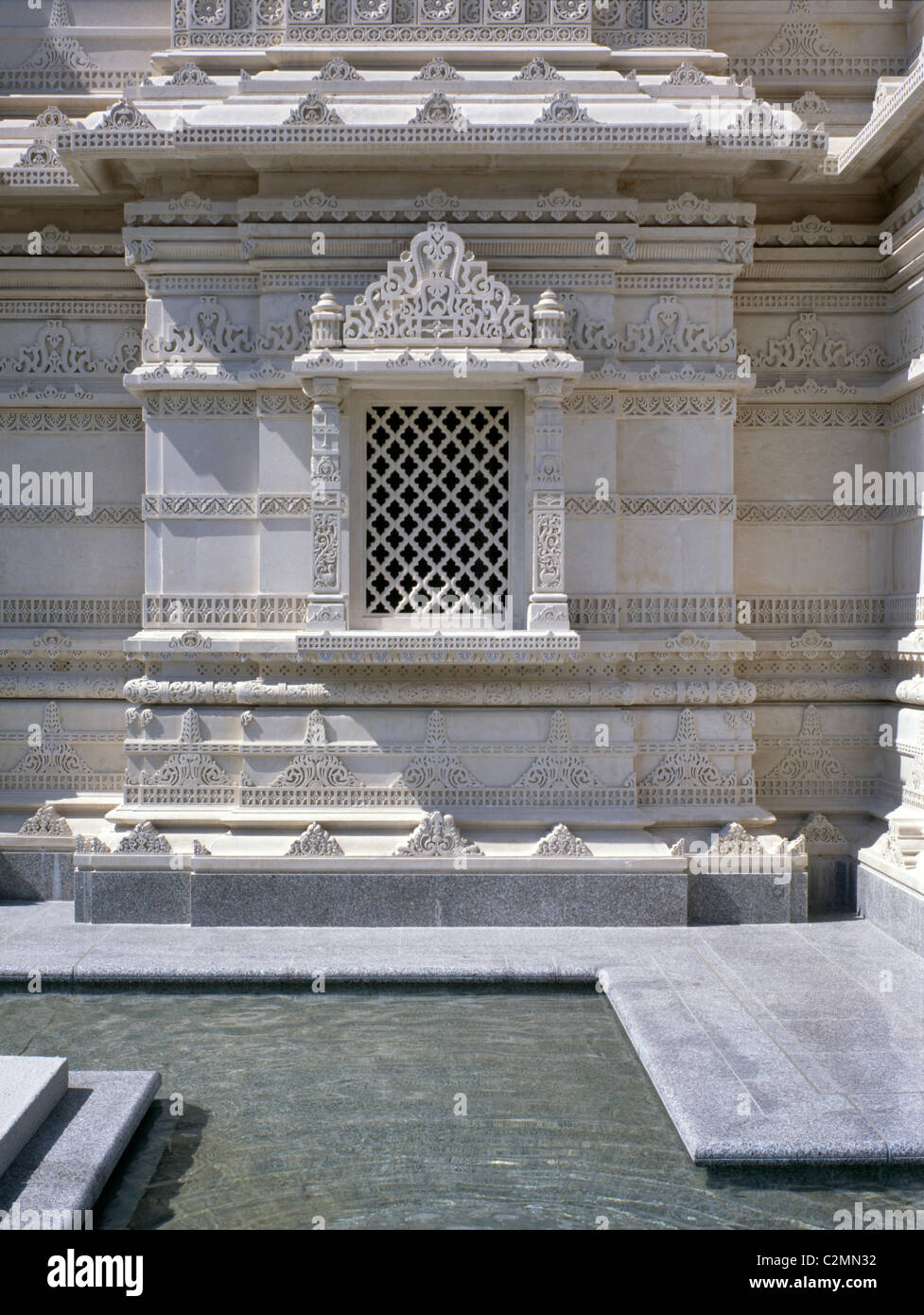 Swaminarayan hinduistischer Tempel, Neasden, London, 1995. Stockfoto