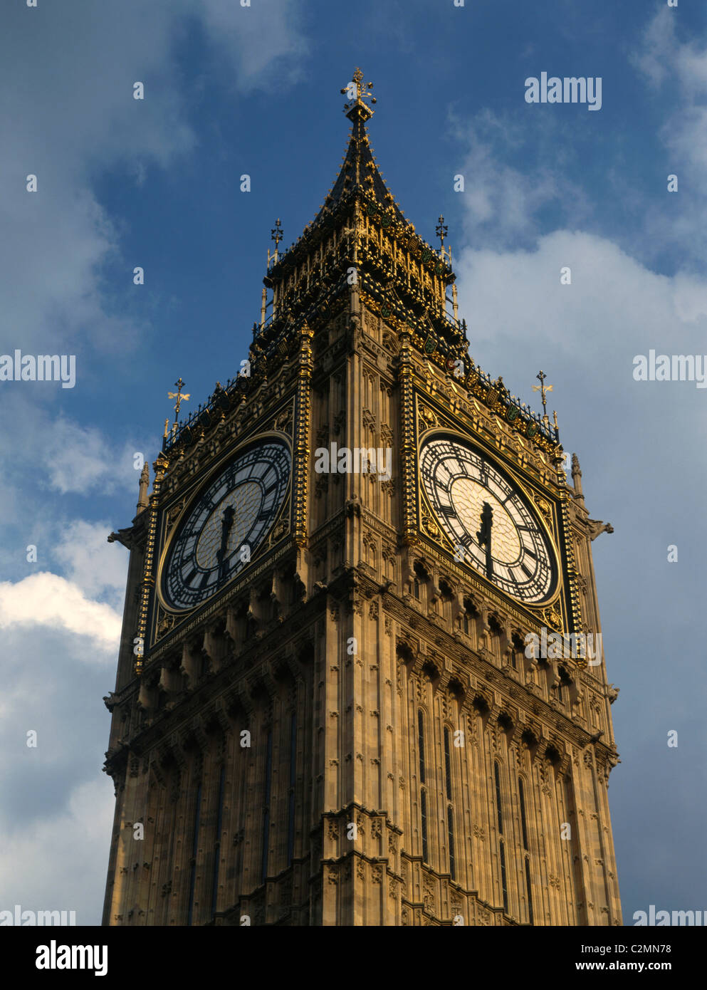 Häuser von Parlament, Westminster, London - Clock Tower (Big Ben). Stockfoto