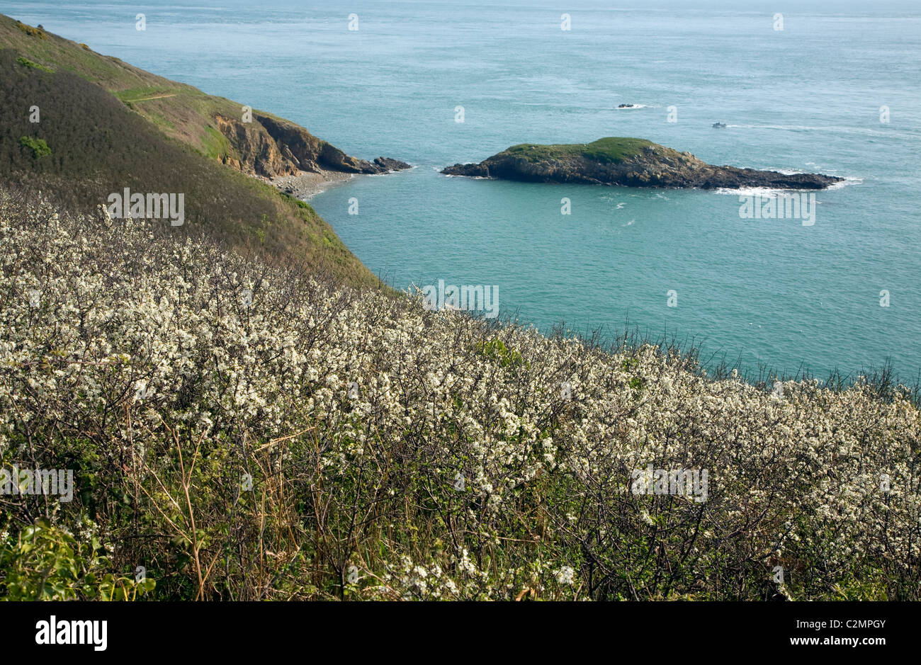 Küste Herm Island Kanalinseln Süd-Ost nach Nord-Ost Stockfoto