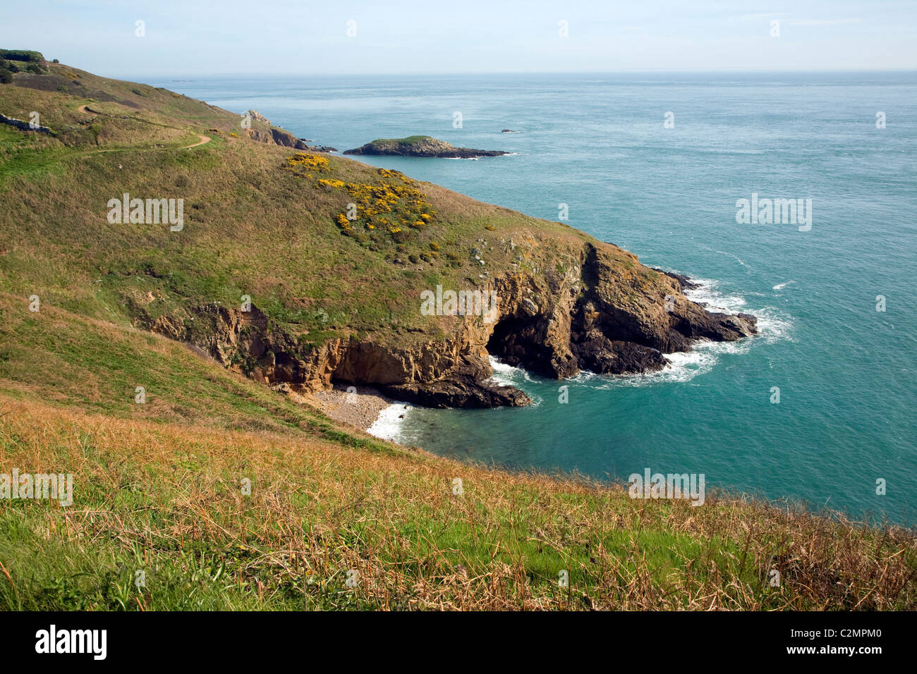 Süd-Ost Küste Herm island Kanalinseln, Blick nach Osten Stockfoto