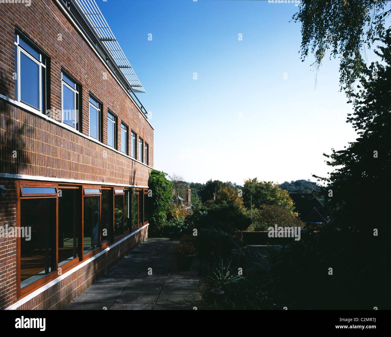 Hill House, Hampstead. (Von der Terrasse im 1. Stock) Stockfoto