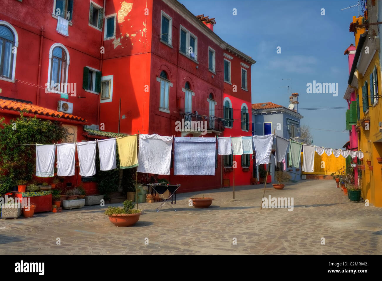 Burano - Venedig Stockfoto