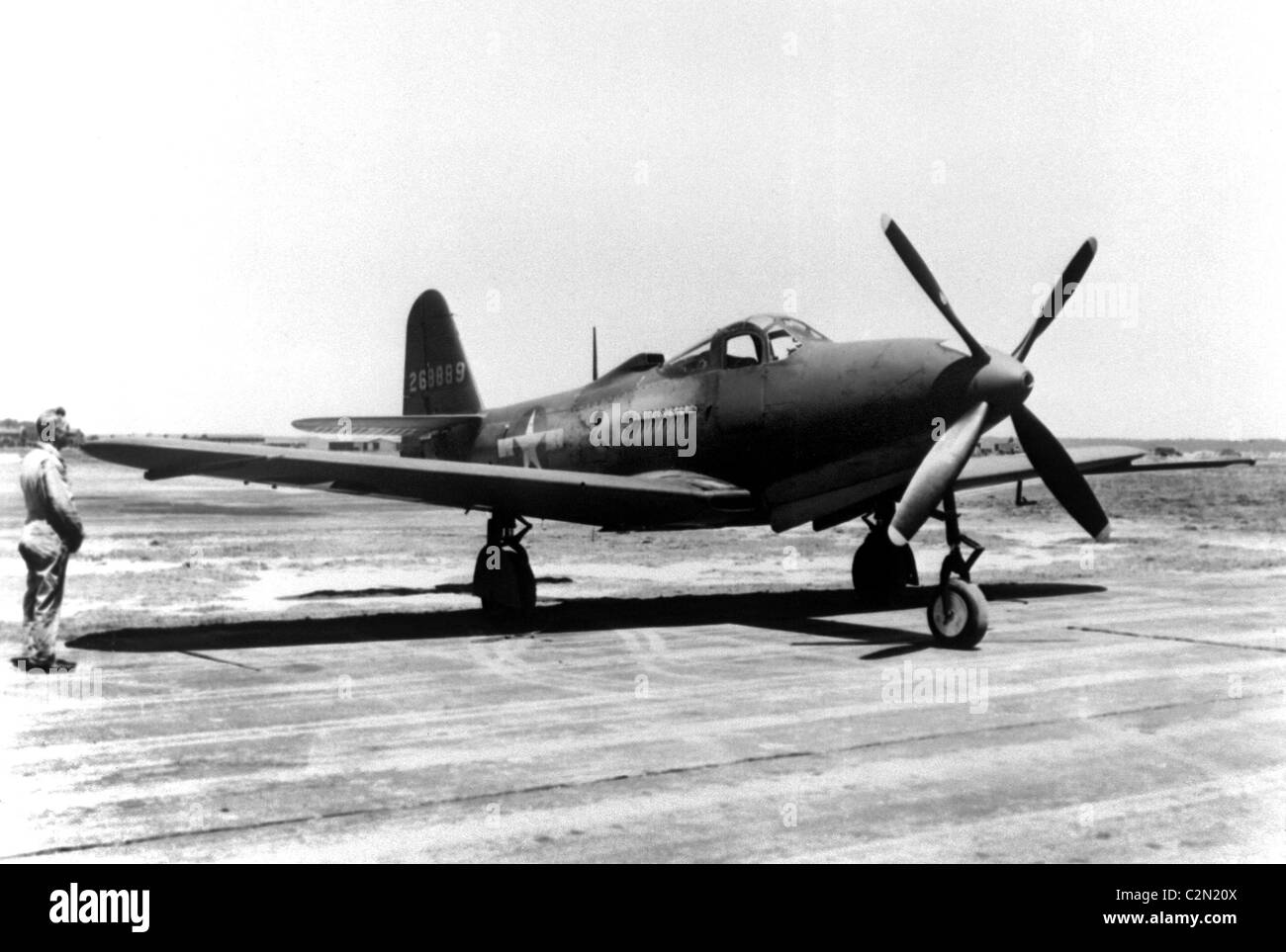 Bell P-63 Kingcobra war ein USA-Jagdflugzeug des zweiten Weltkriegs entwickelt Stockfoto