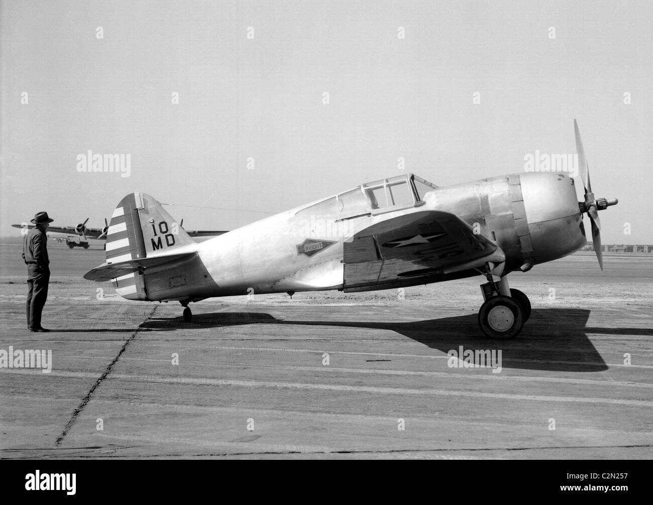 Curtiss XP-42: Dies ist eine stark modifizierte Flugzeuge Curtiss P-36A Stockfoto