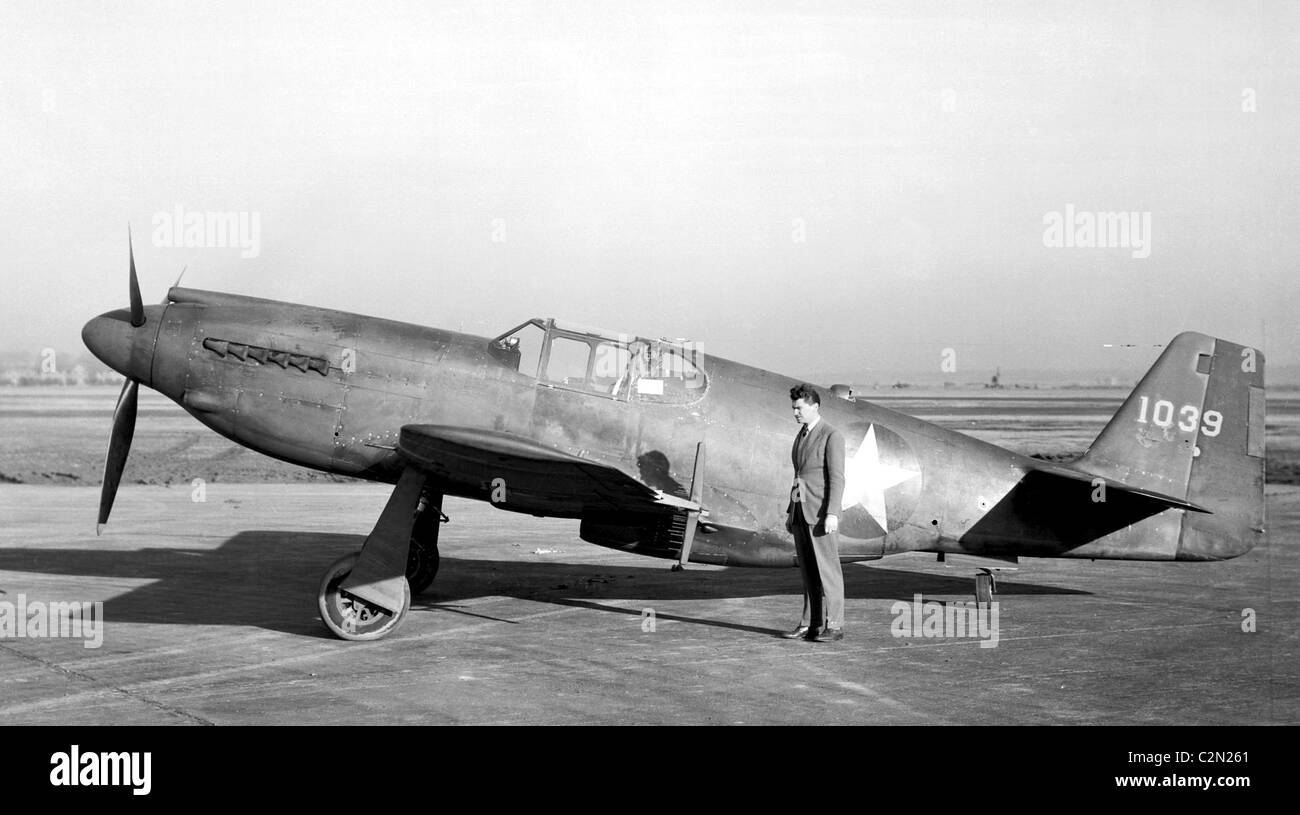 North American XP-51 Mustang Flugzeug Stockfoto