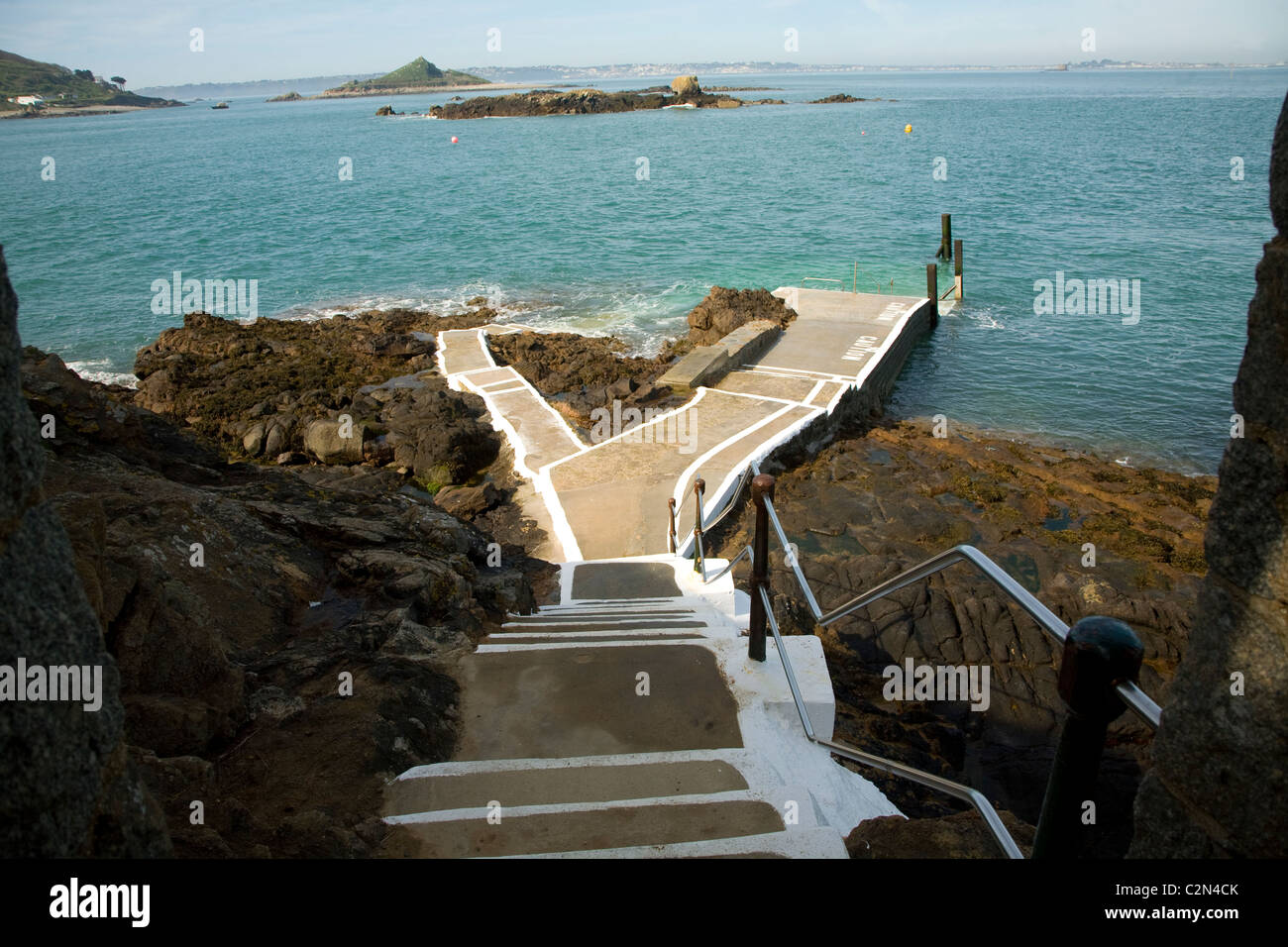 Rosiare Schritte Herm Island Kanalinseln Stockfoto