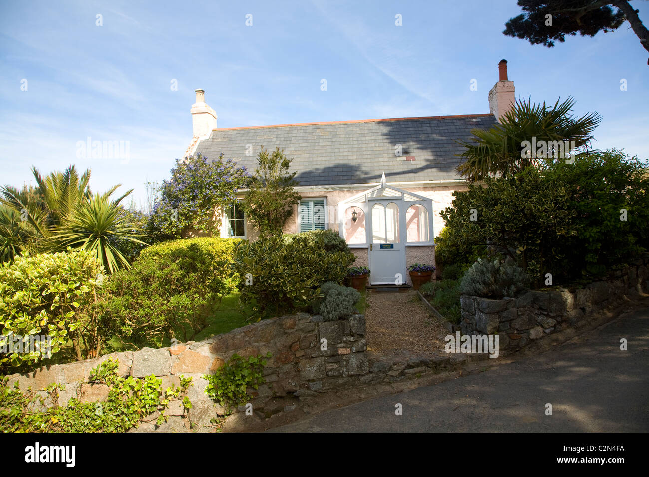 Holiday home Hausgarten Herm Island Kanalinseln Stockfoto