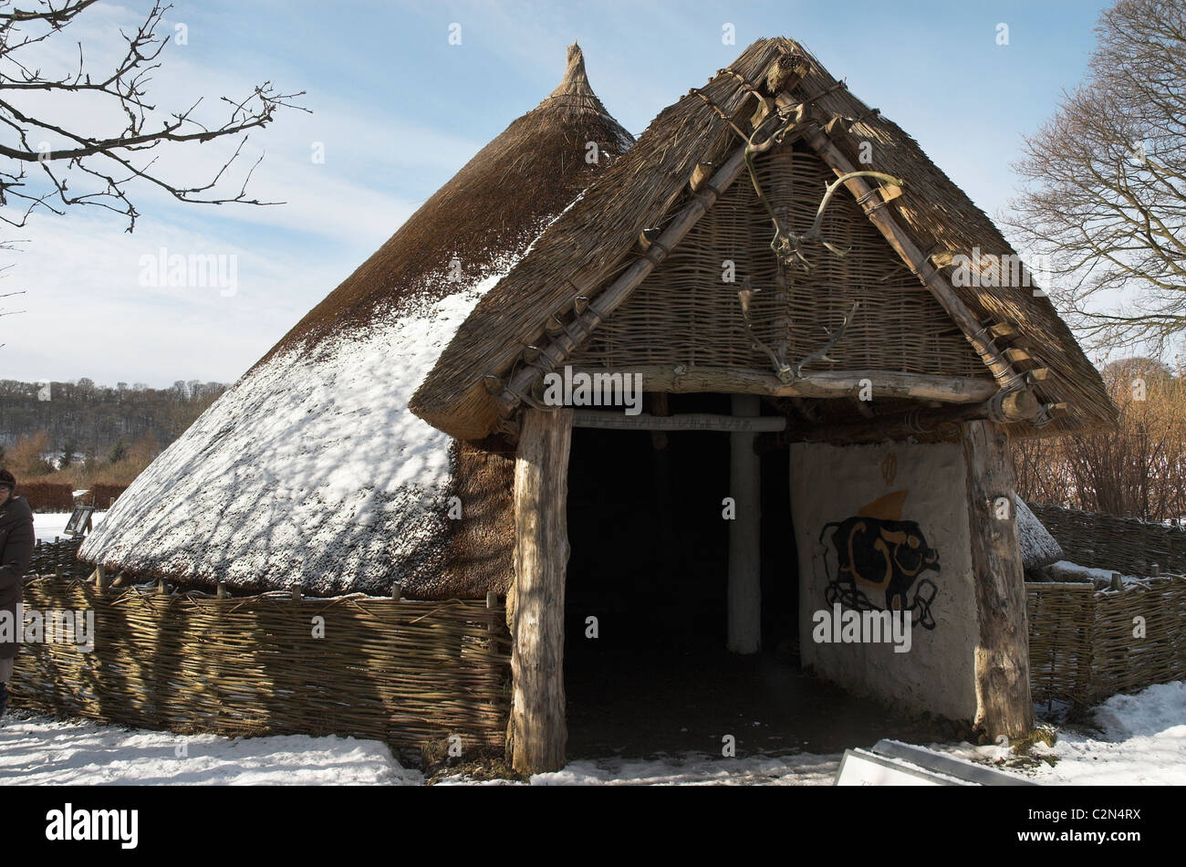 Das Rundhaus im Ryedale Volksmuseum, Hutton-Le-Hole Stockfoto