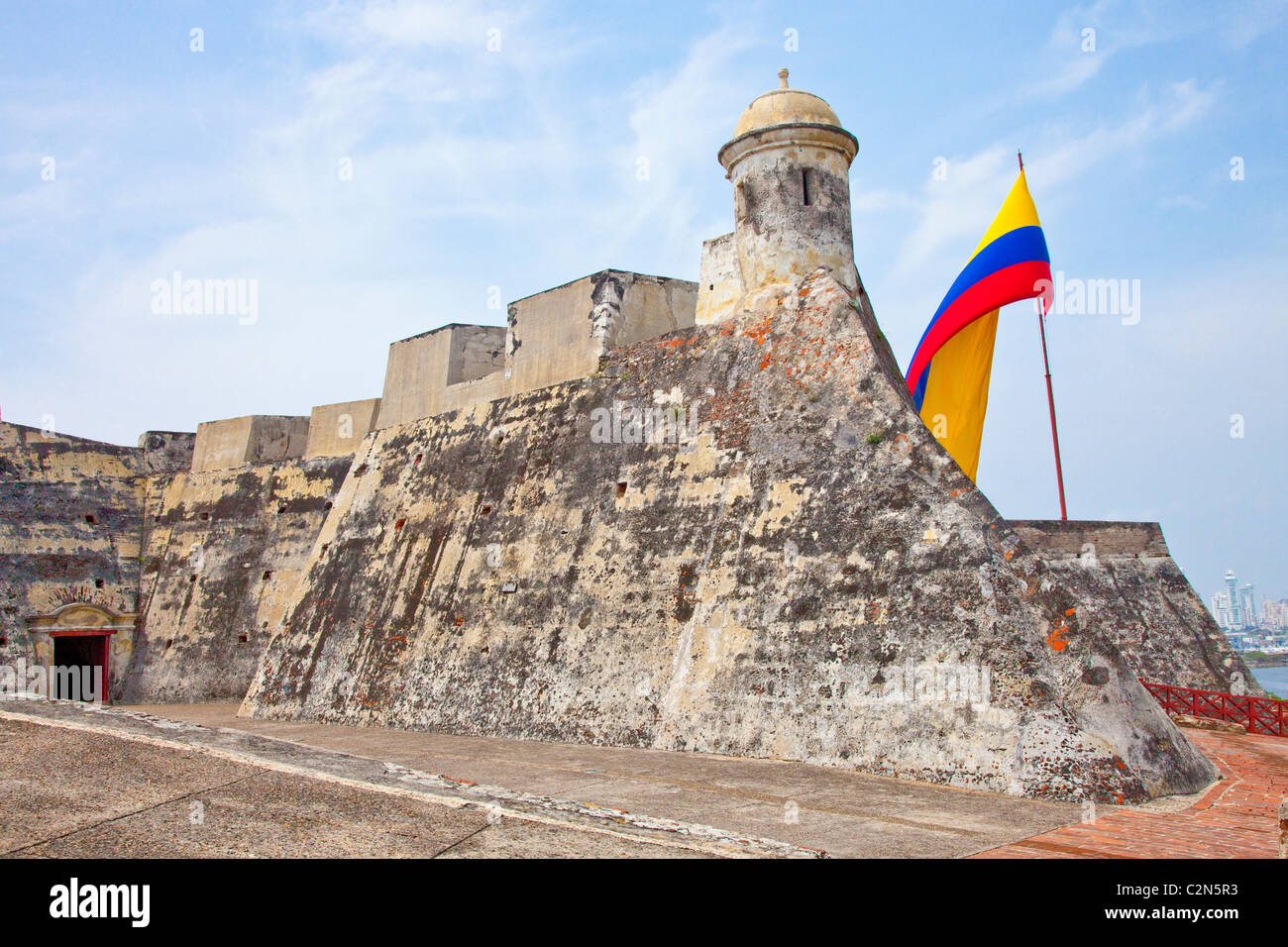 Castillo de San Felipe de Barajas, Cartagena, Kolumbien Stockfoto