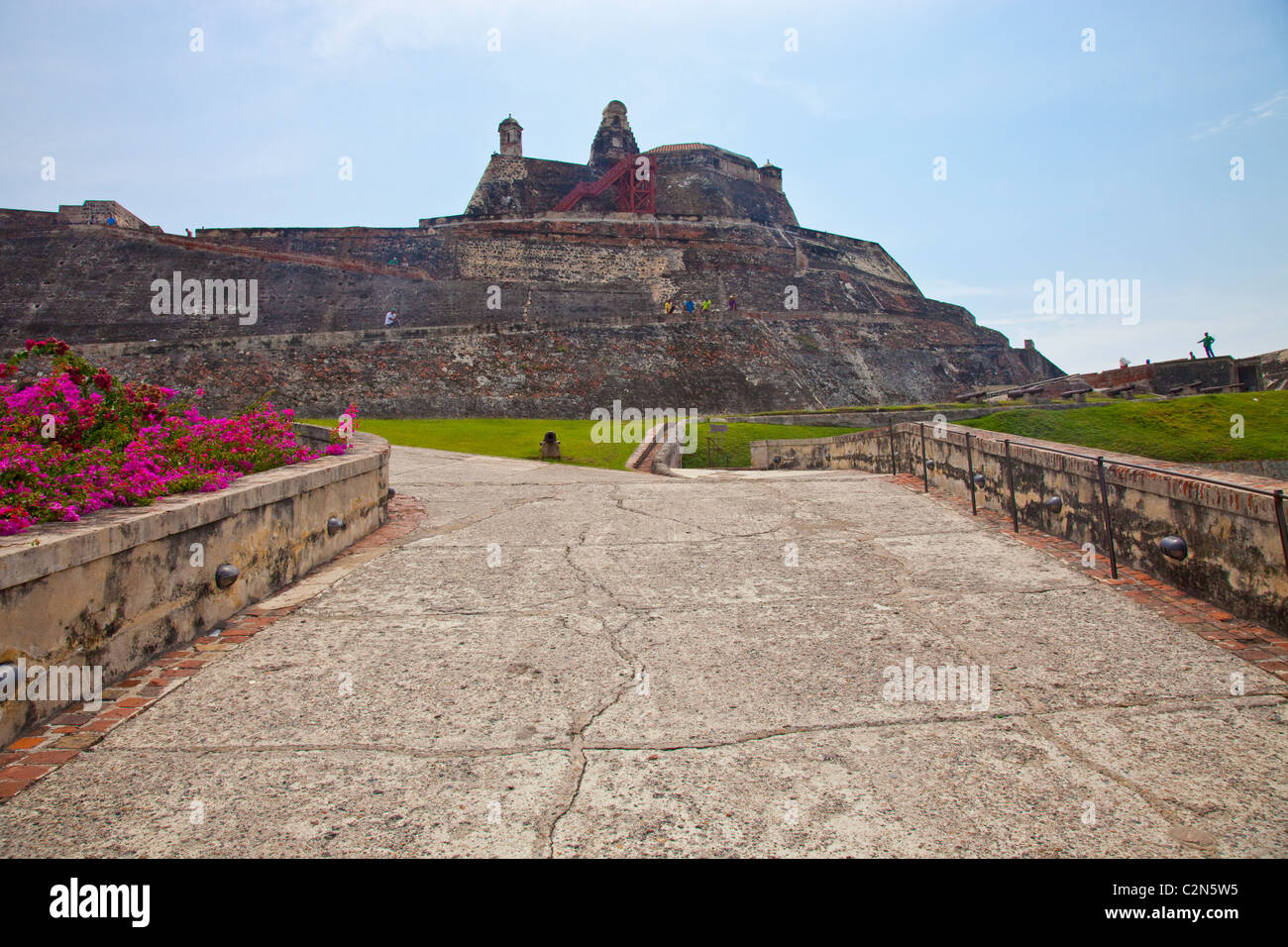 Castillo de San Felipe de Barajas, Cartagena, Kolumbien Stockfoto