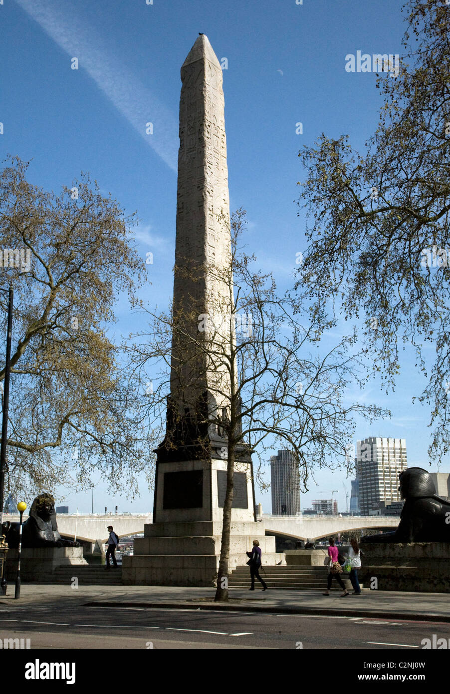 Kleopatras Nadel die Böschung London England Stockfoto