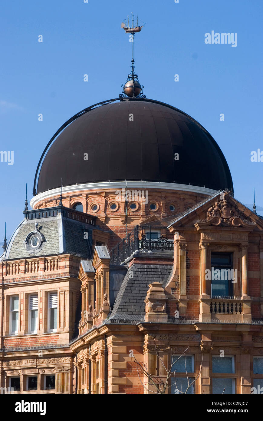 Die Gebäude aus dem 19. Jahrhundert südlich (oder "neu"), alte Royal Greenwich Observatory, Greenwich Park, Greenwich, London, SE10, England Stockfoto