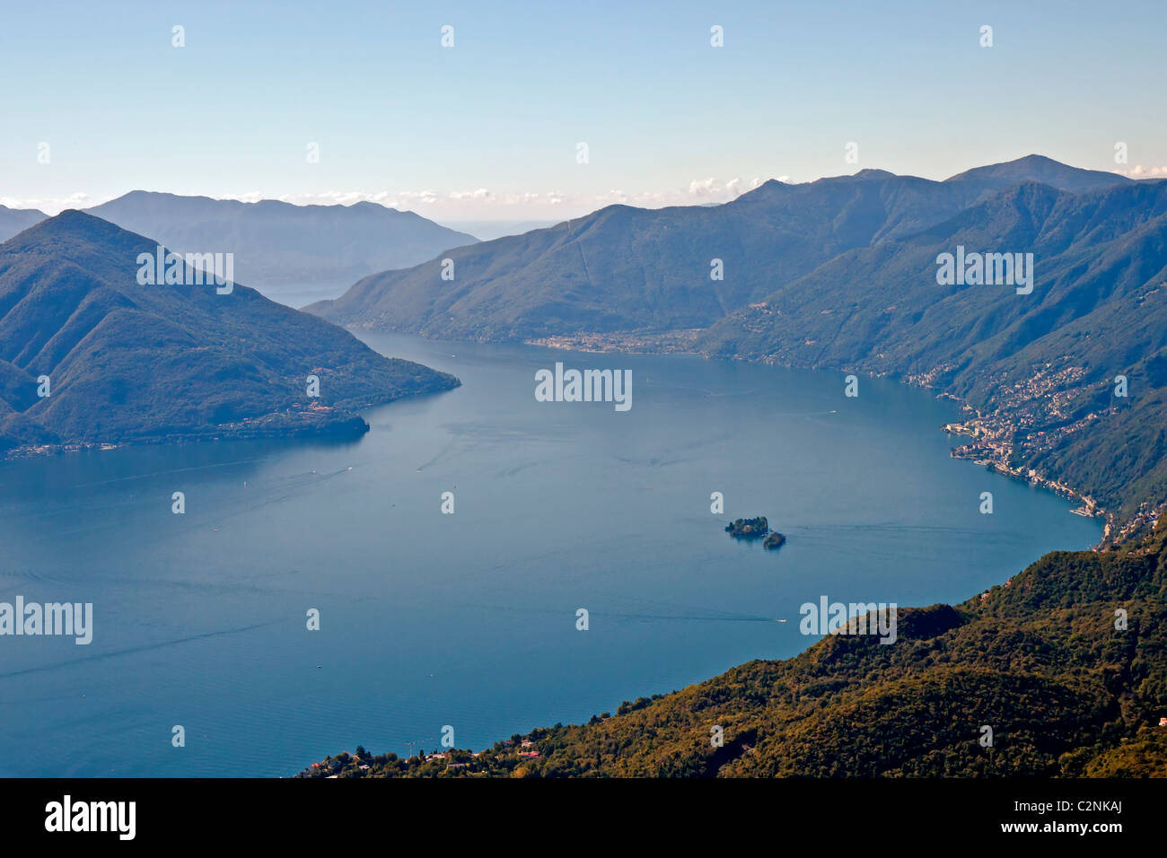Blick auf den Lago Maggiore Stockfoto