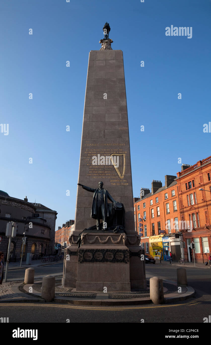 1911-Denkmal, Charles Stewart Pannell, am Parnell Square, Dublin City, Irland Stockfoto