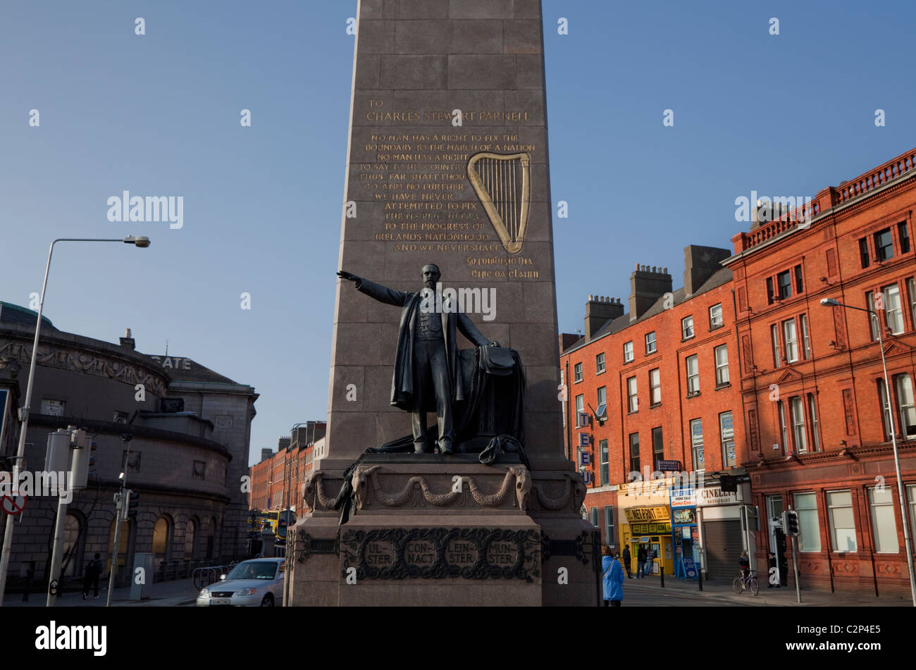 1911-Denkmal, Parnell, am Parnell Square, Dublin City, Irland Stockfoto