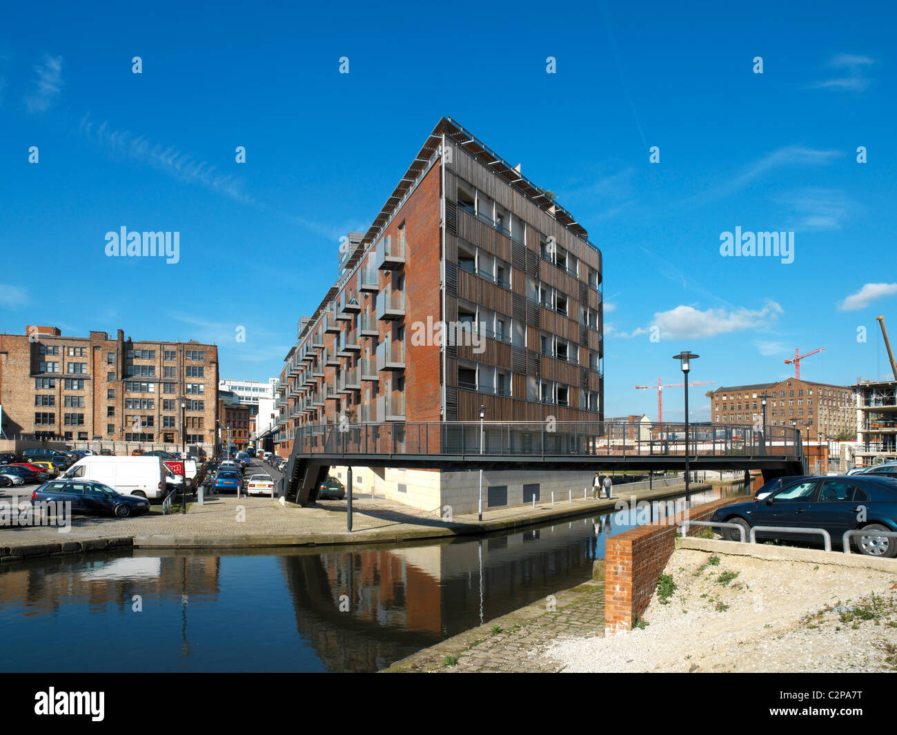Vantage Quay, Wohnungen, Manchester Stockfoto