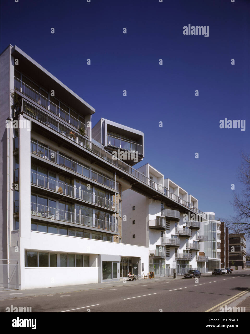 Hauser Fur Die Zukunft Glasgow Green Schottland Wohnungen Und Balkone Stockfotografie Alamy