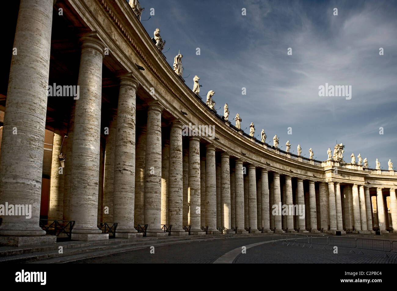 Petersplatz, Vatikan Stockfoto