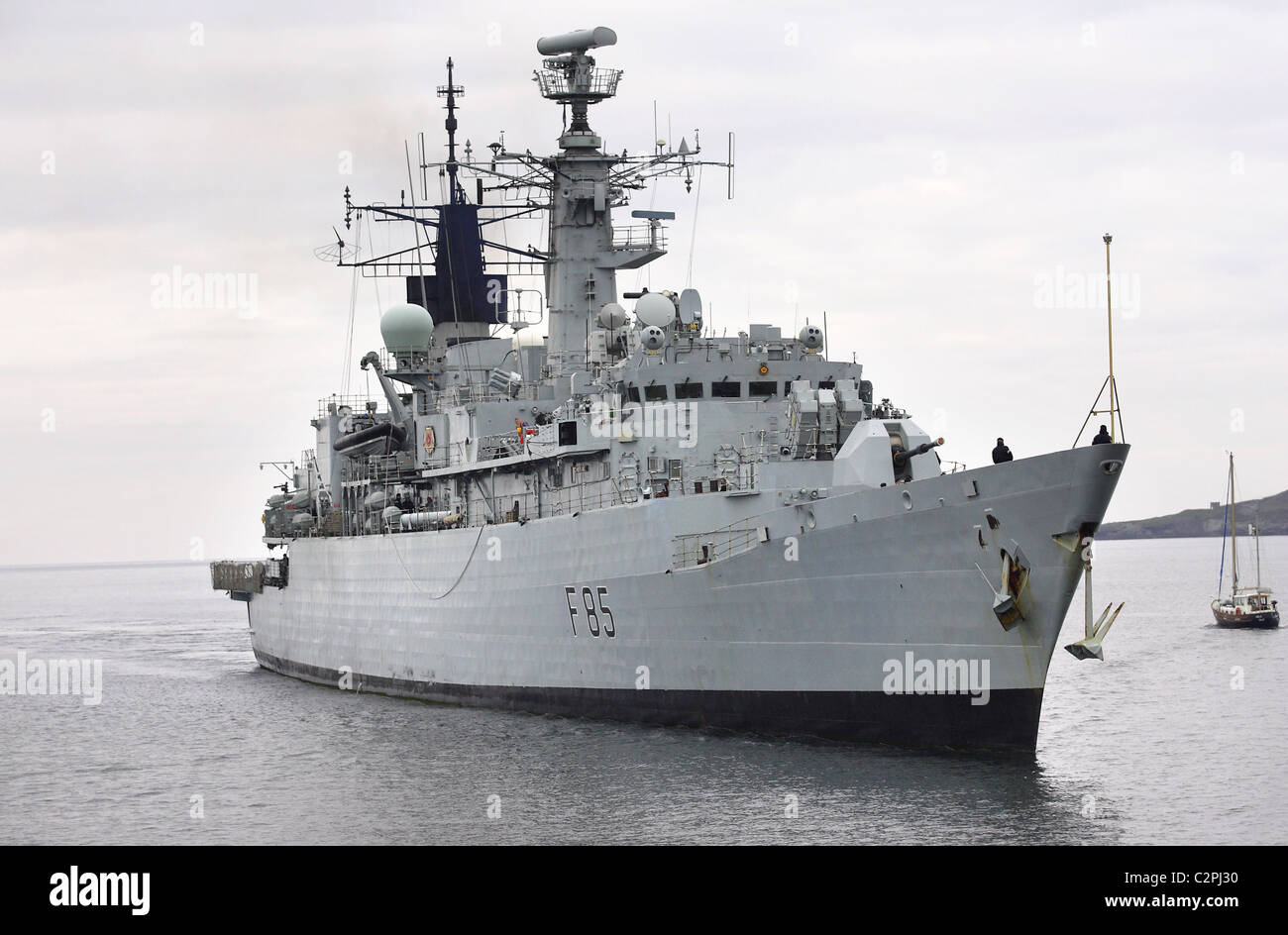 HMS Cumberland, einen Stapel 3, Typ 22 Fregatte Stockfotografie Alamy