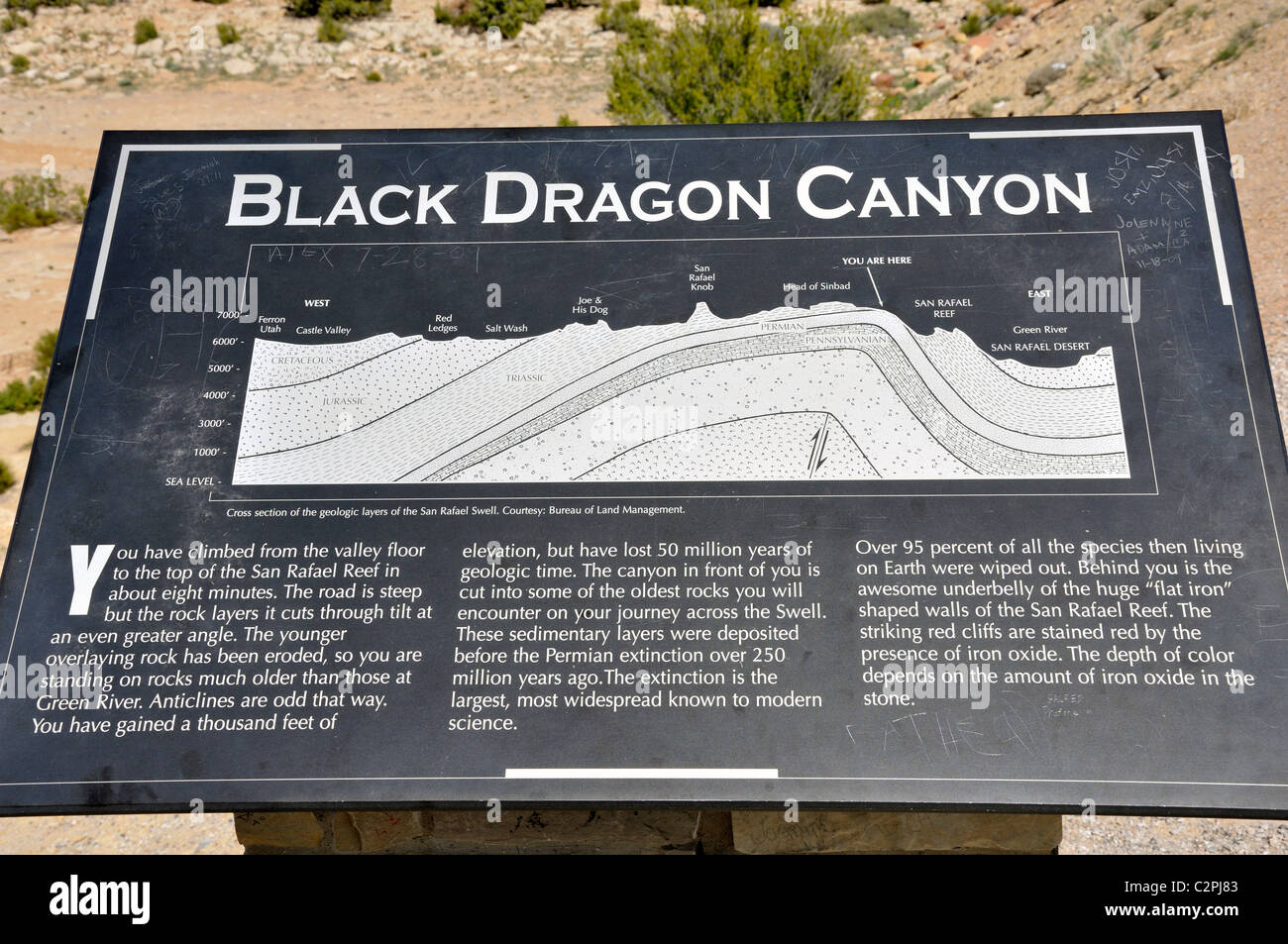 Black Dragon Canyon, Utah, USA Stockfoto