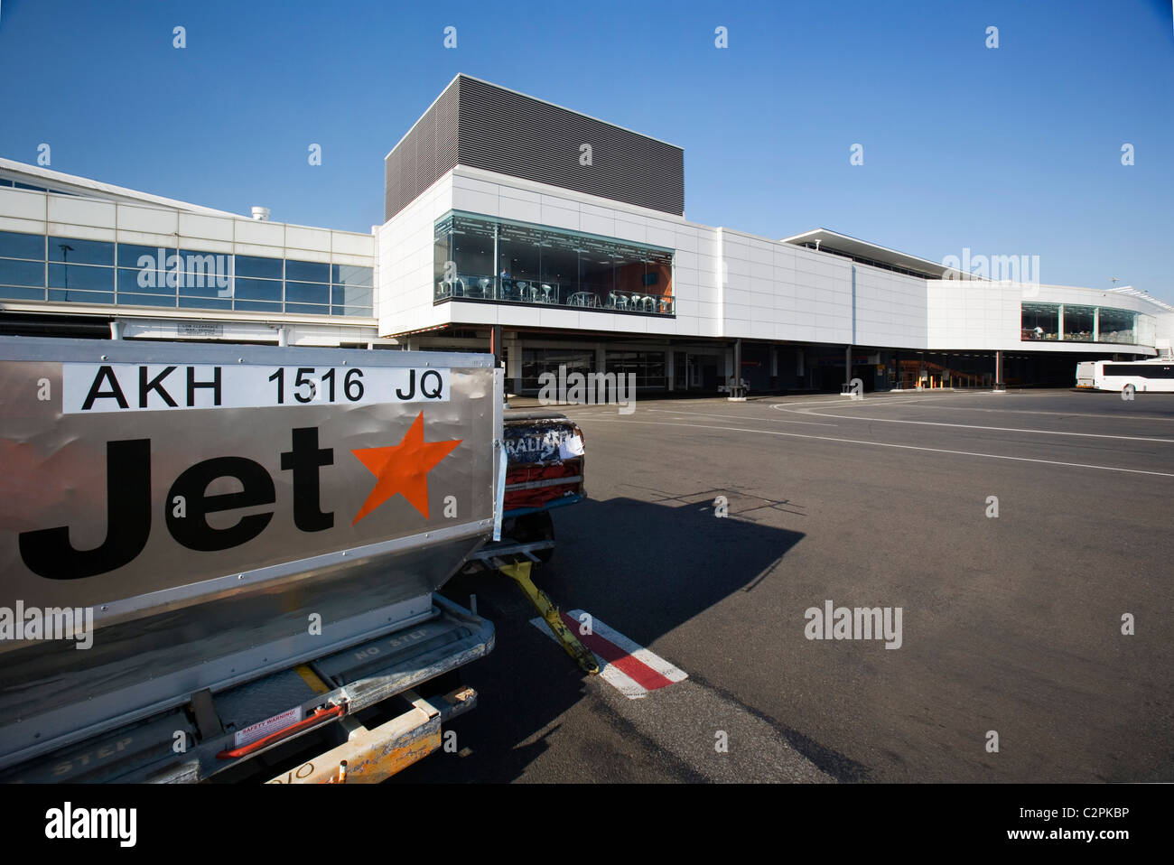 Terminal 2, Flughafen in Sydney, Australien. Stockfoto