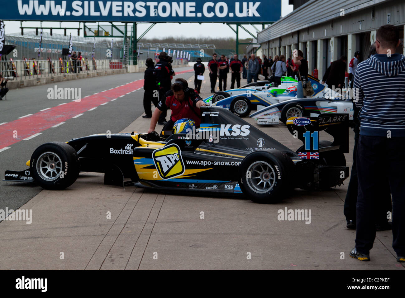 Formel 2 Meisterschaft, Silverstone, England April 2011 Stockfoto