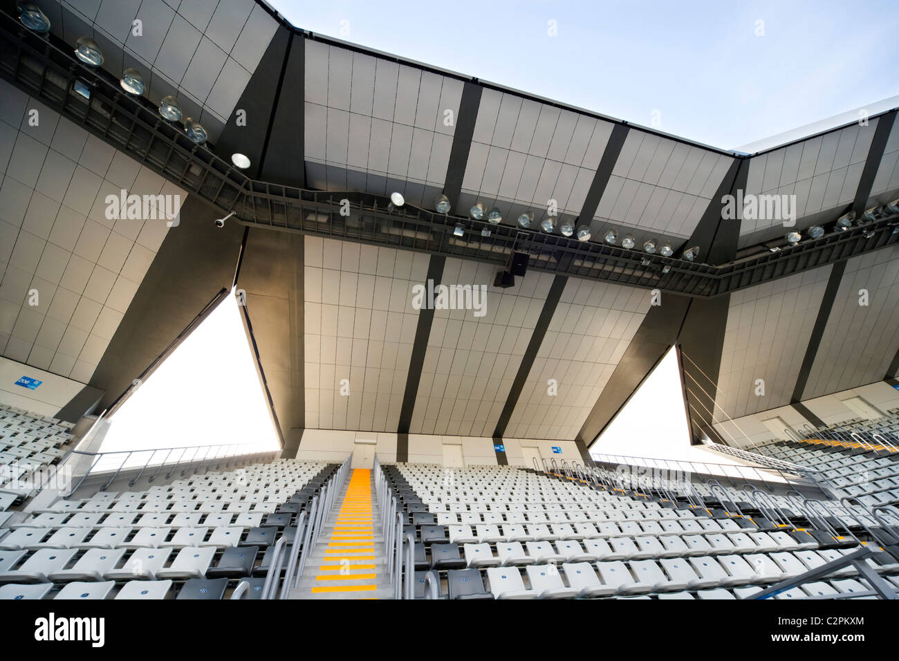 Olympischen Spiele in Peking 2008 - Olympische grüne Tennisstadion. Stockfoto