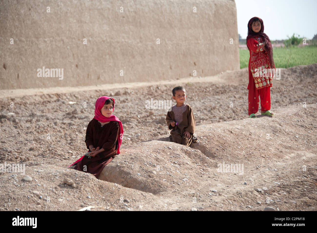 Kinder in Helmand, Afgahnistan Stockfoto