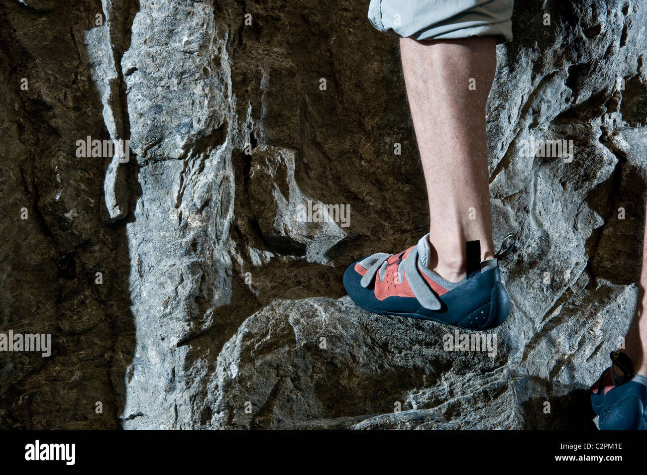 Rock Climber Klettern Stockfoto
