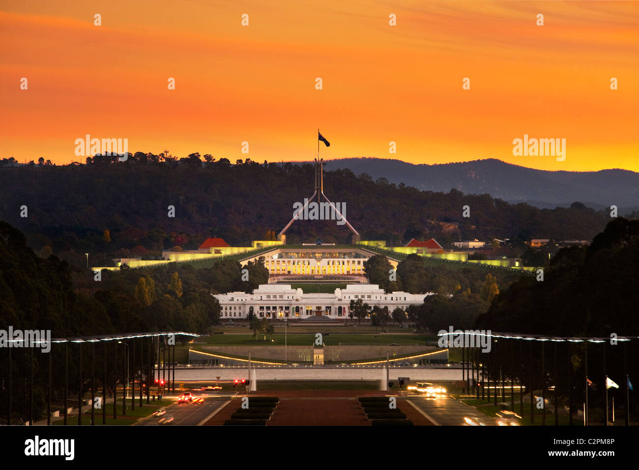 Parlament von Australien, Canberra, ACT, Australia. Stockfoto