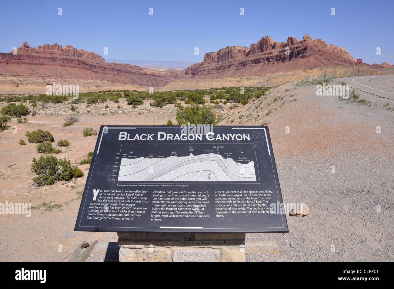 Black Dragon Canyon, Utah, USA Stockfoto
