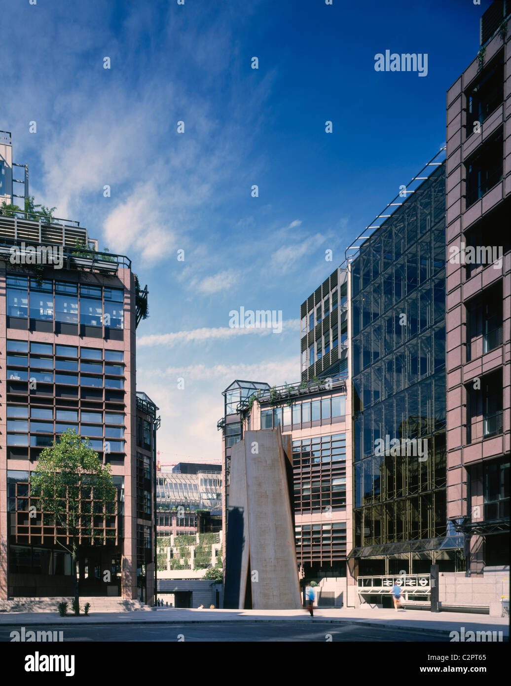 Broadgate Zirkus, City of London. Stockfoto