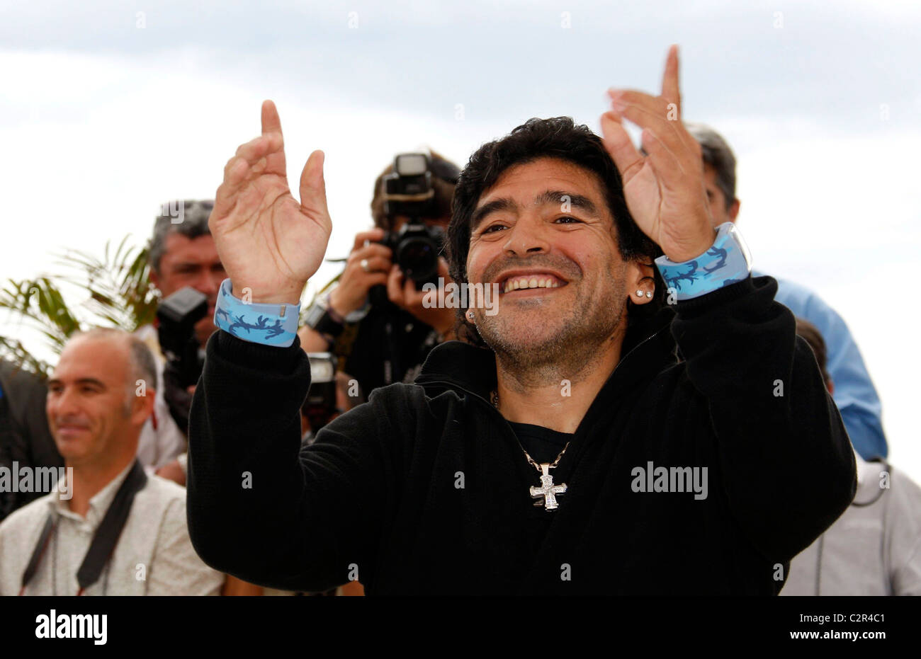 Diego Maradona 2008 Cannes Filmfestival - Tag 7 "Maradona von Kusturica" - Fototermin Cannes, Frankreich - 20.05.08 Stockfoto