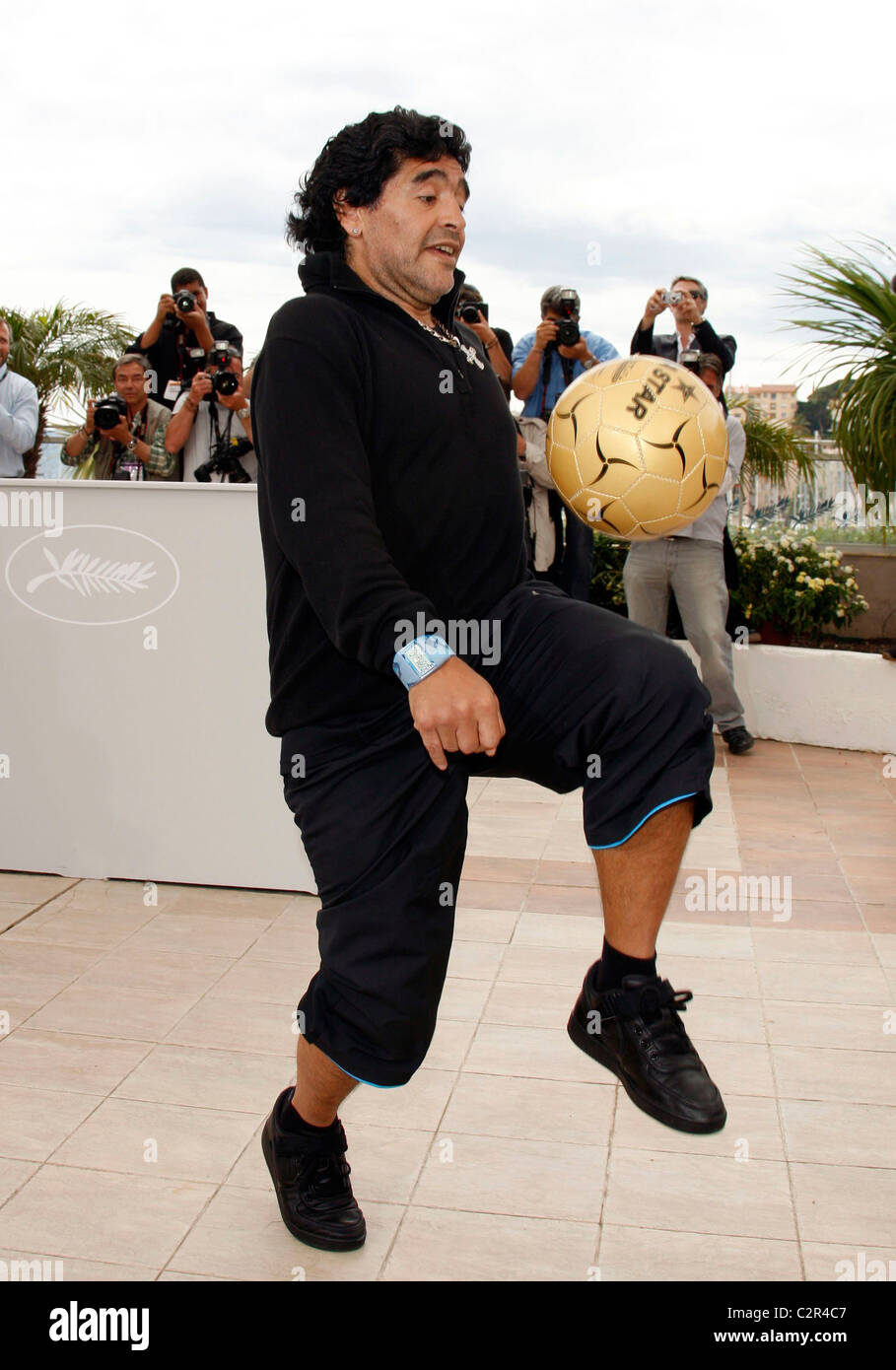 Diego Maradona 2008 Cannes Filmfestival - Tag 7 "Maradona von Kusturica" - Fototermin Cannes, Frankreich - 20.05.08 Stockfoto