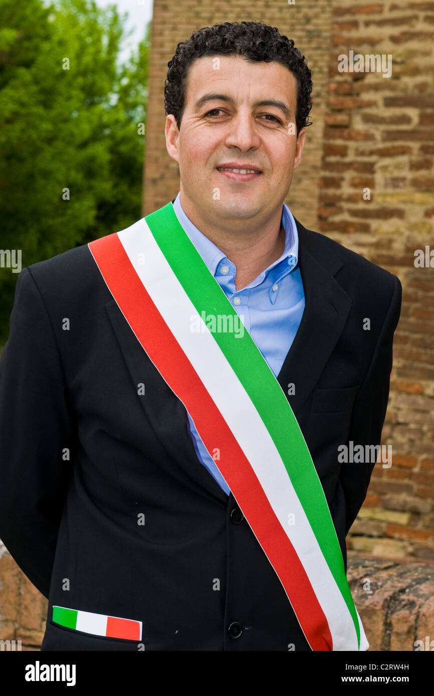 16.04.2011, Novellara (RE). Stadtrat Youssef Salmi Stockfoto