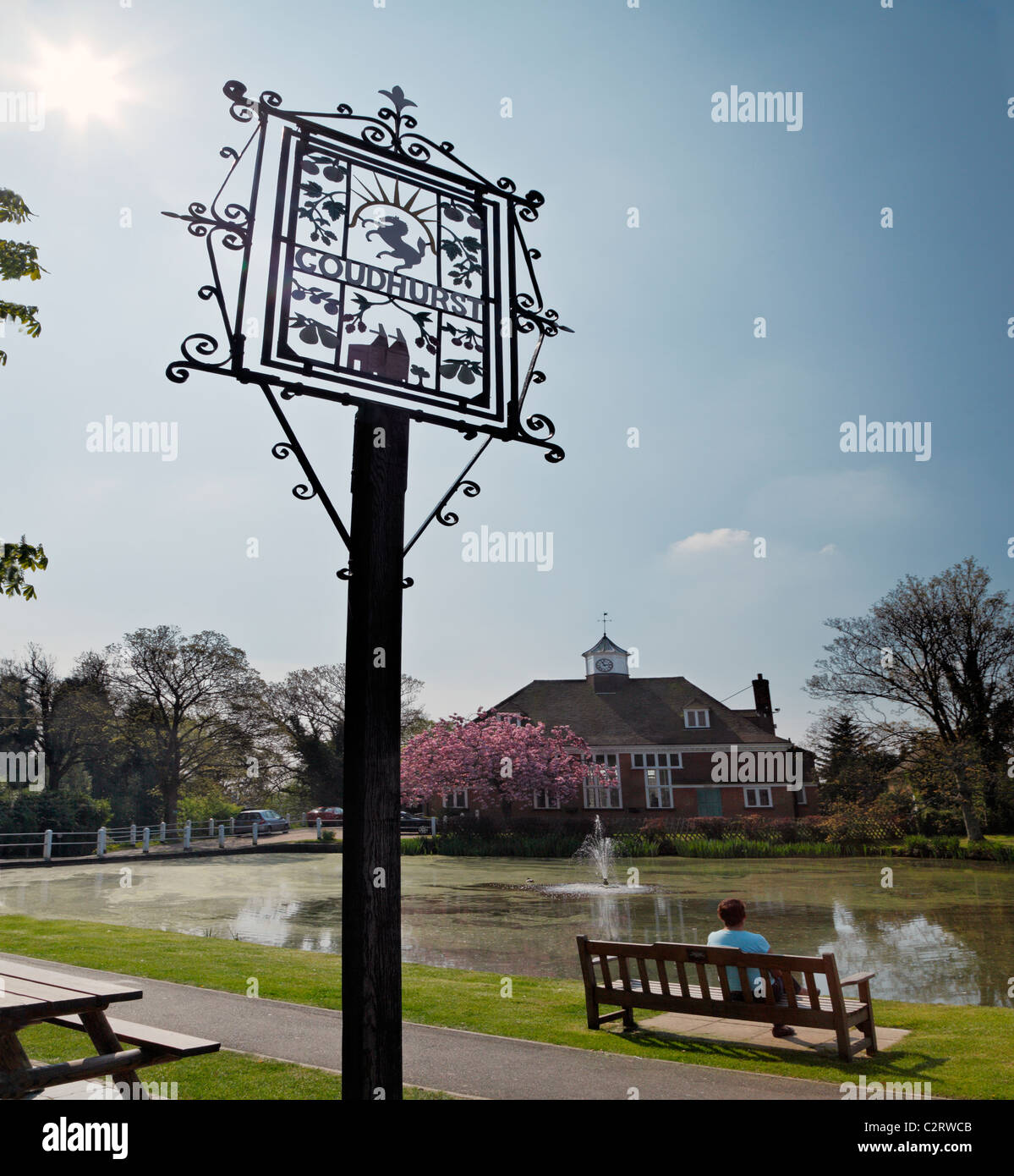 Die Wealden Goudhurst. Stockfoto