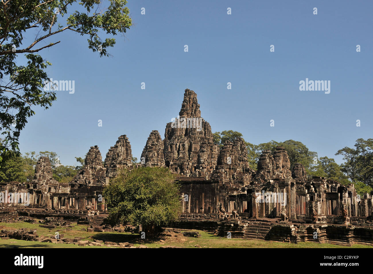 Angkor Tom, Bayon Tempel, Siem Reap, Kambodscha Stockfoto