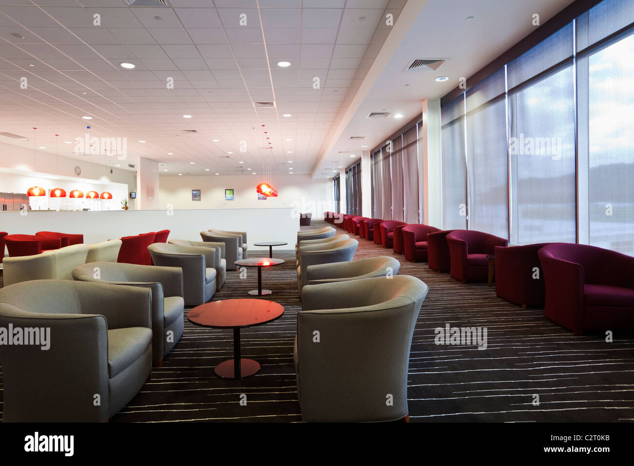 Qantas Club Lounge in Cairns Domestic Airport. Cairns, Queensland, Australien Stockfoto