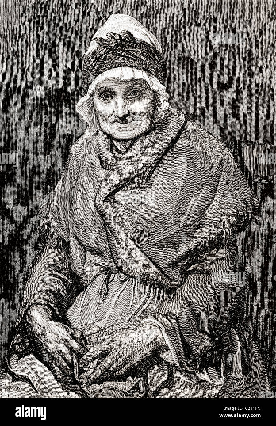 Nach einer Zeichnung in 1880 von Gustave Dore von seiner Schwester Francoise getan. Stockfoto