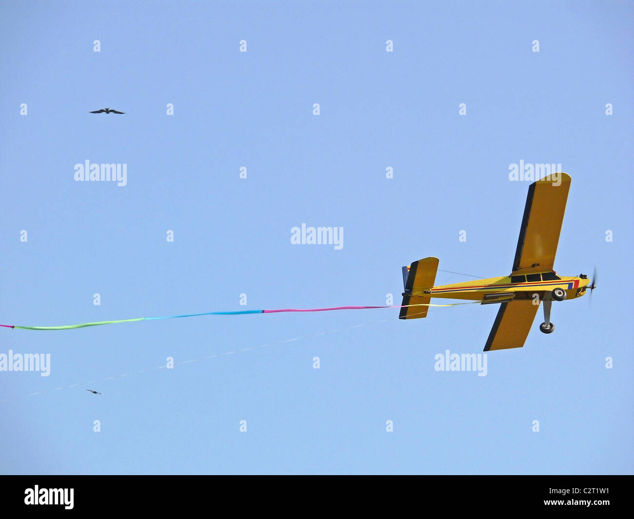 Spielzeugflugzeug auf Fernbedienung Stockfoto