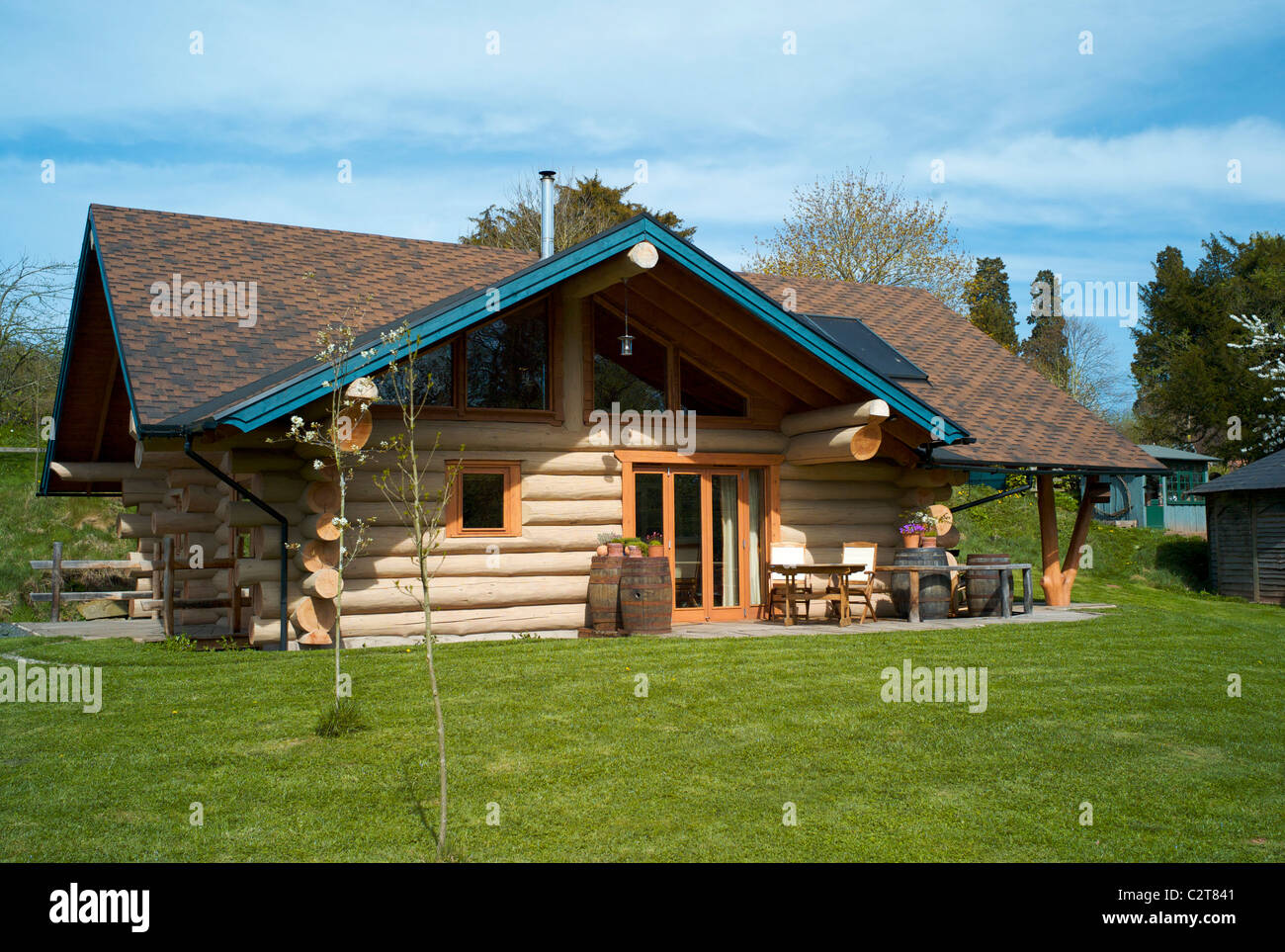 Log cabin Stockfoto
