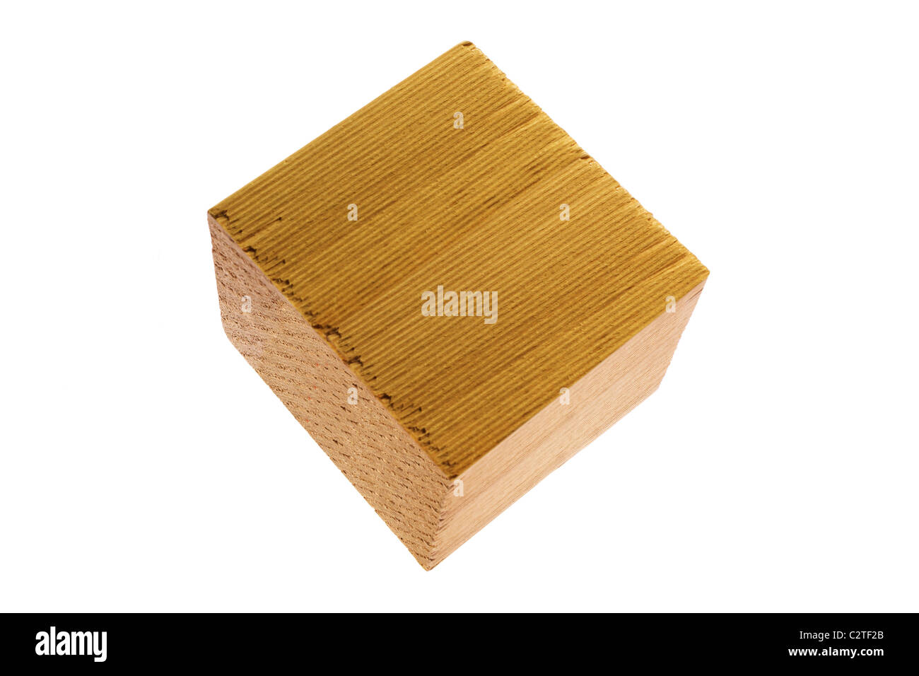 Holzblock Stockfoto