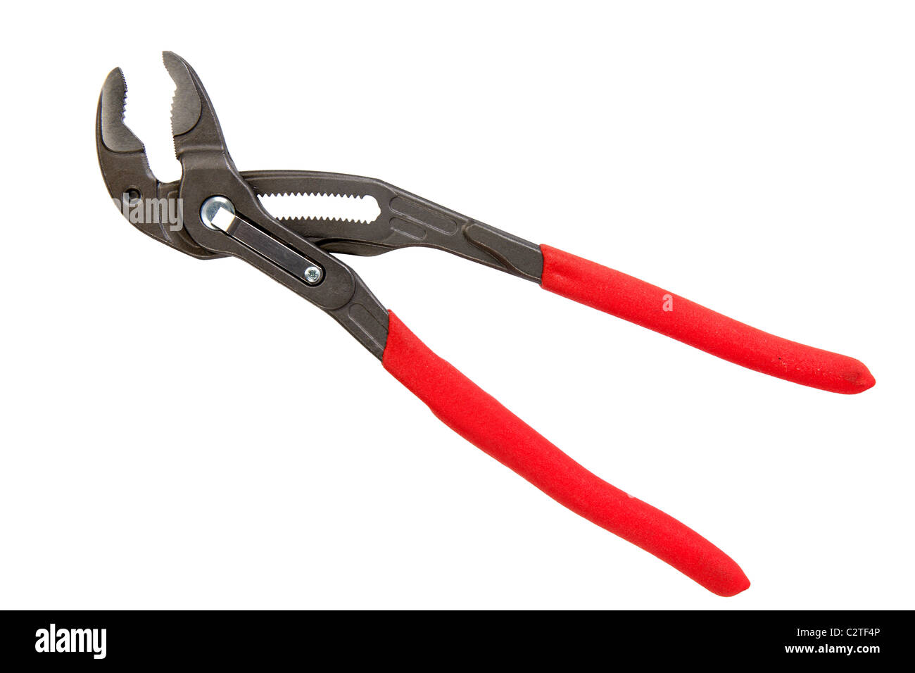 Manuelle Bank Werkzeuge, isoliert auf weißem Hintergrund Stockfoto