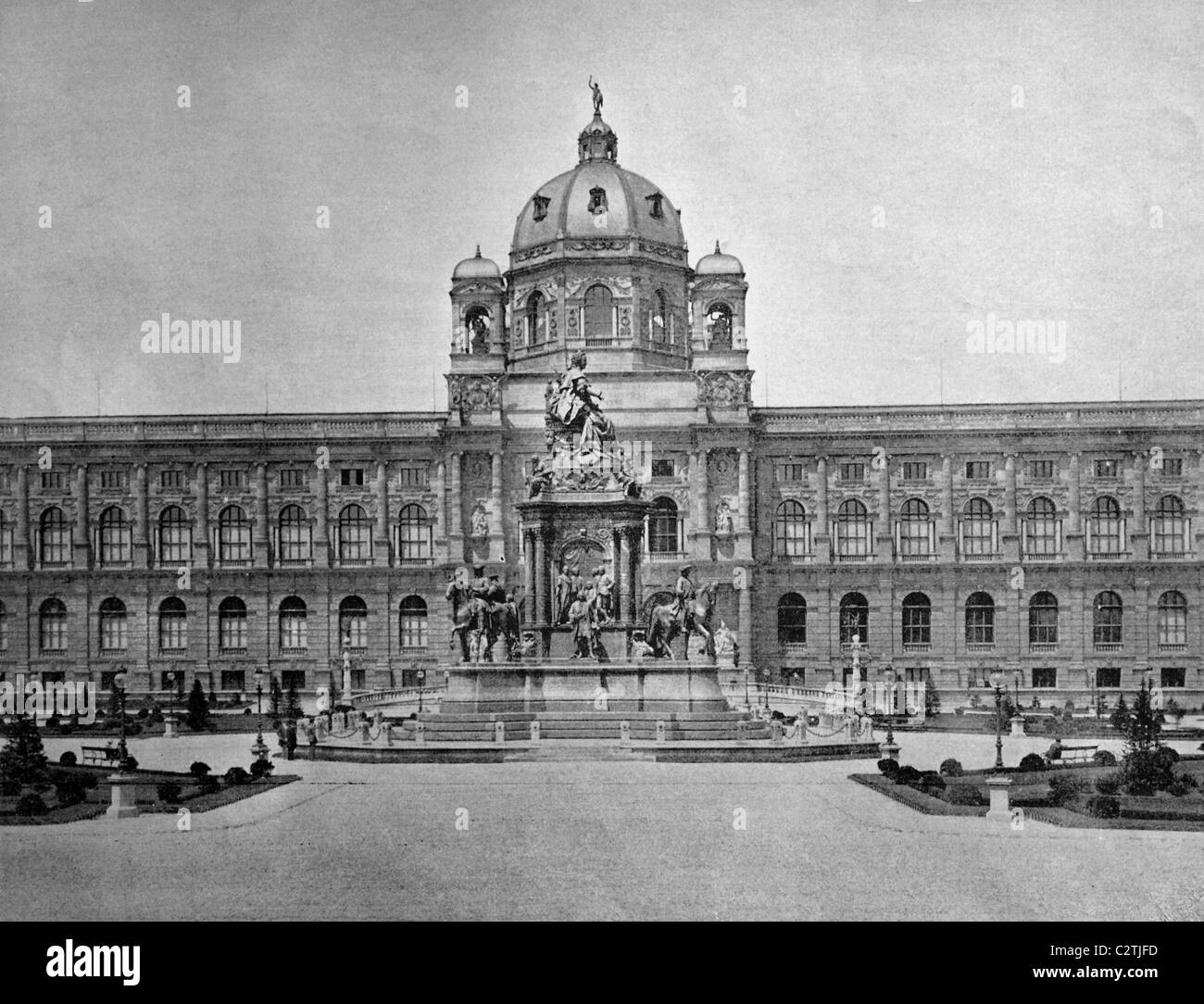 Frühe Autotype des Kunsthistorischen Museum of Art History, Wien, historisches Foto, 1884 Stockfoto
