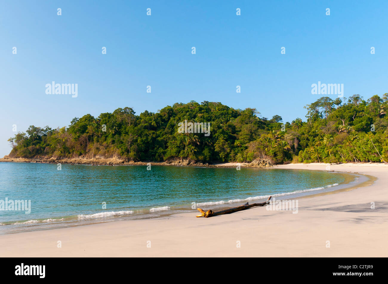 Unberührten Strand im Manuel Antonio National Park, Provinz Puntarenas, Costa Rica Stockfoto