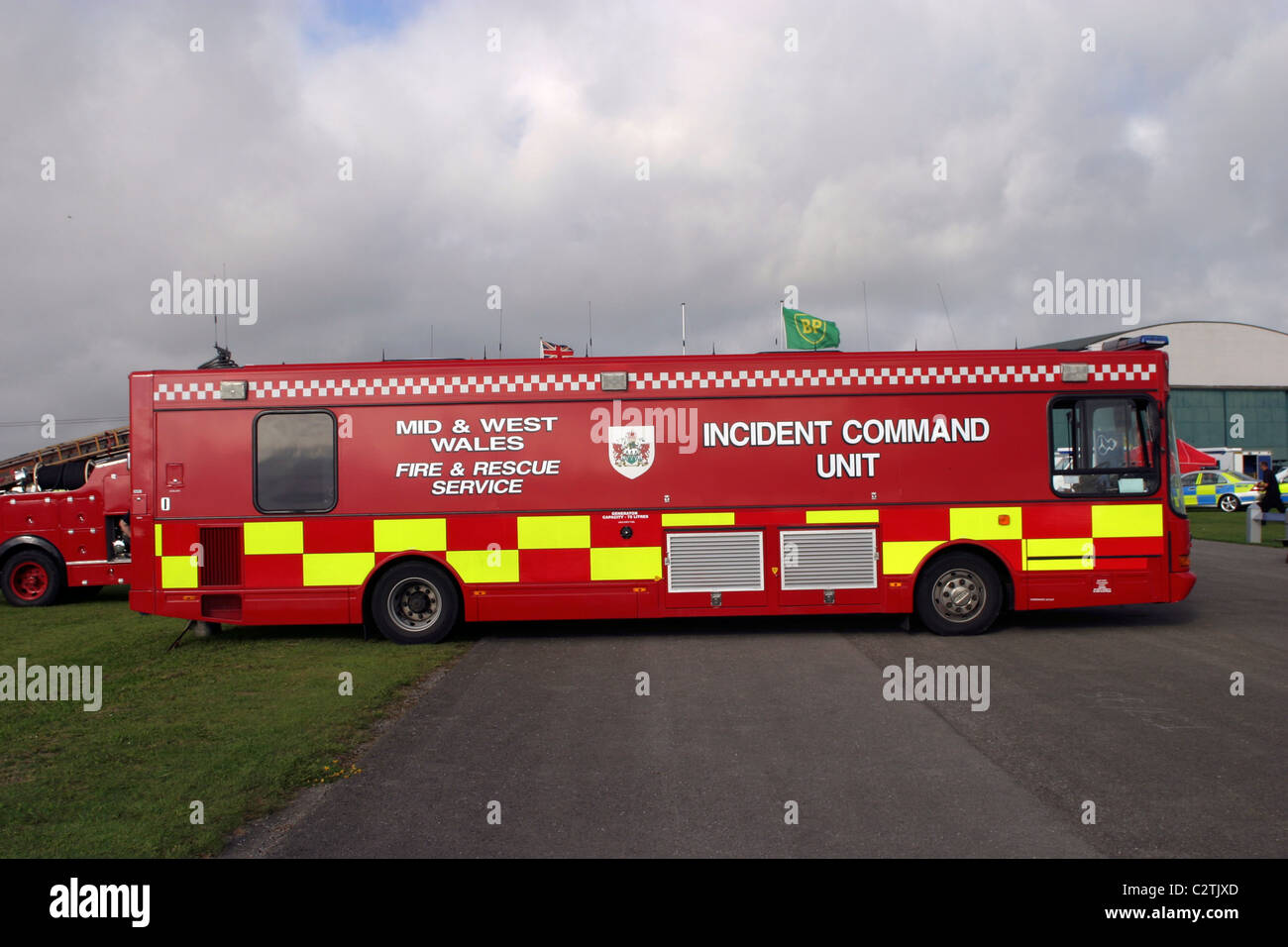 Mitte und West Wales Incident Command Unit Stockfoto
